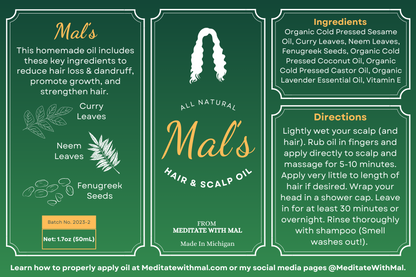 Mal's Hair & Scalp Oil